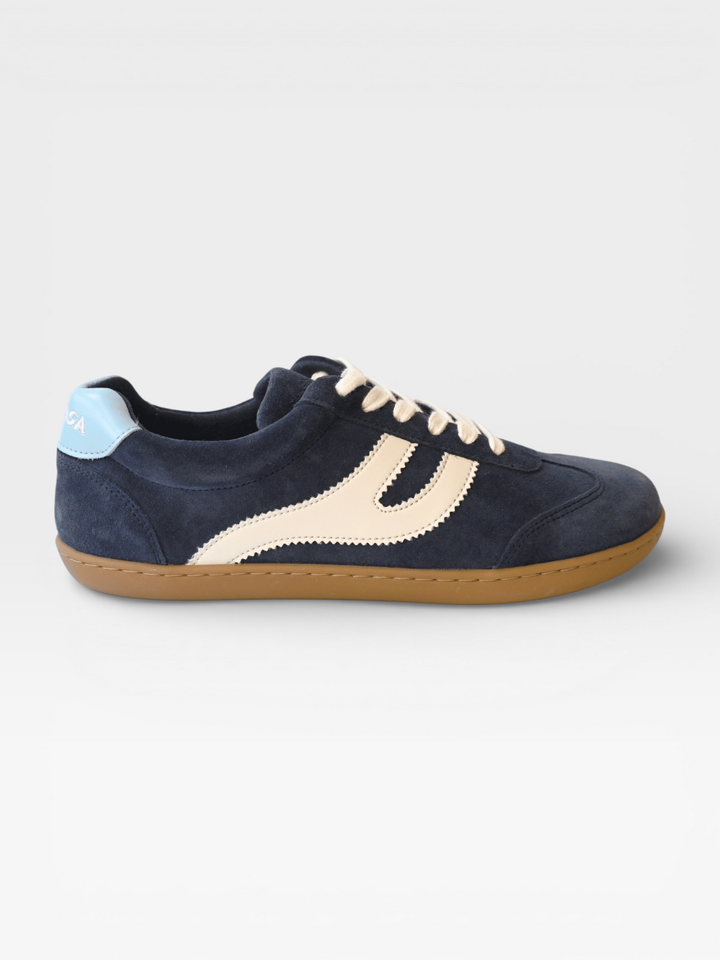 Zapatilla barefoot Atlantic Ocean azul marino, vista lateral izquierda — ARNASA