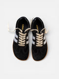 Zapatillas barefoot Atlantic Coal negras, vista superior par completo — ARNASA