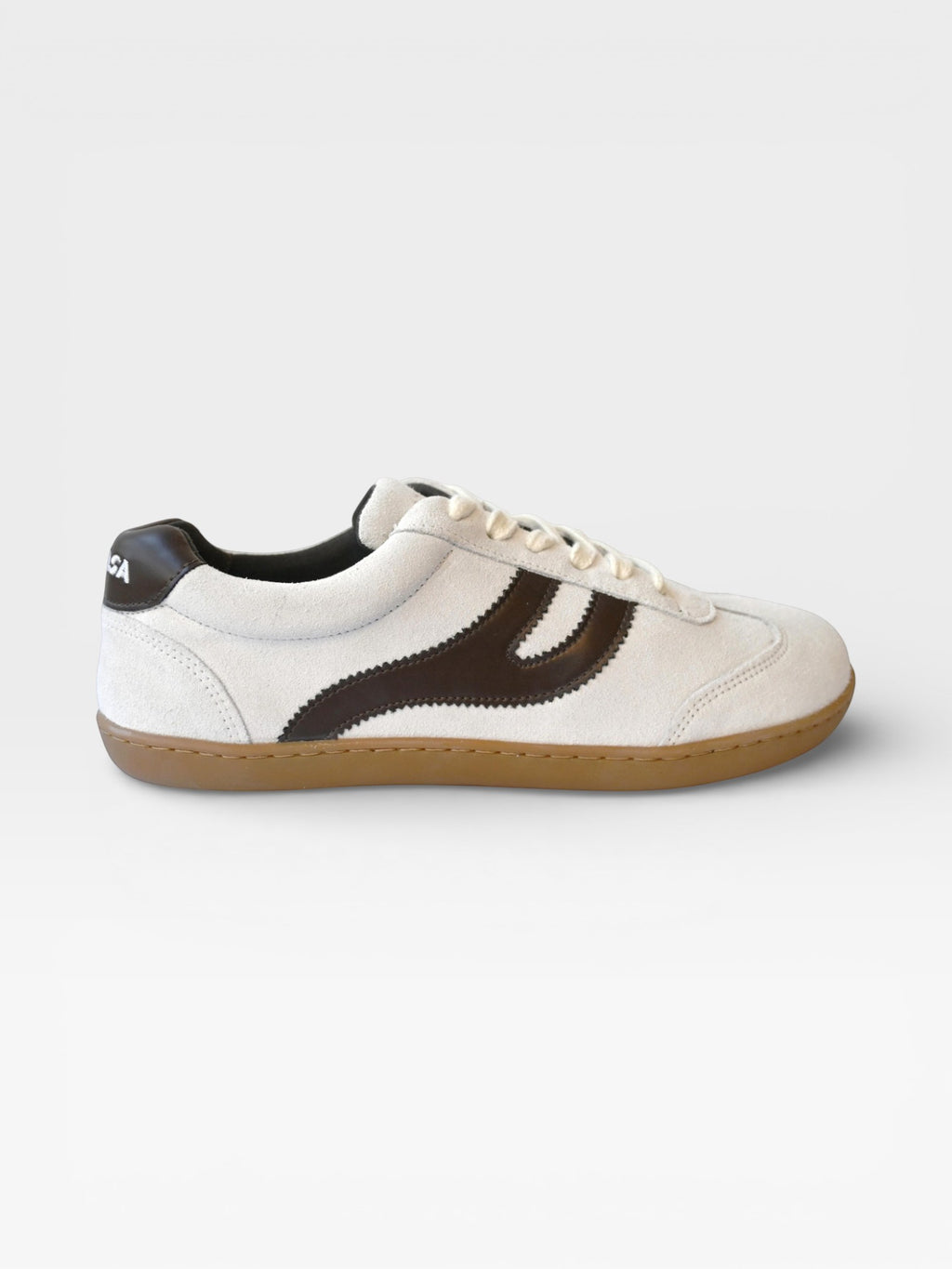 Zapatilla barefoot Atlantic Mist blanco niebla, vista lateral izquierda — ARNASA