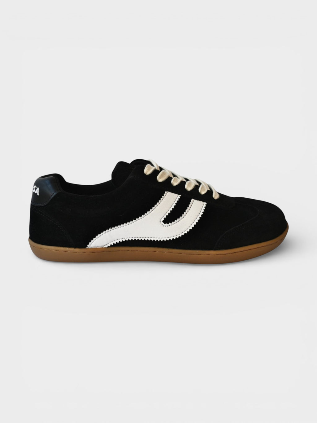 Zapatilla barefoot Atlantic Coal negra, vista lateral izquierda — ARNASA
